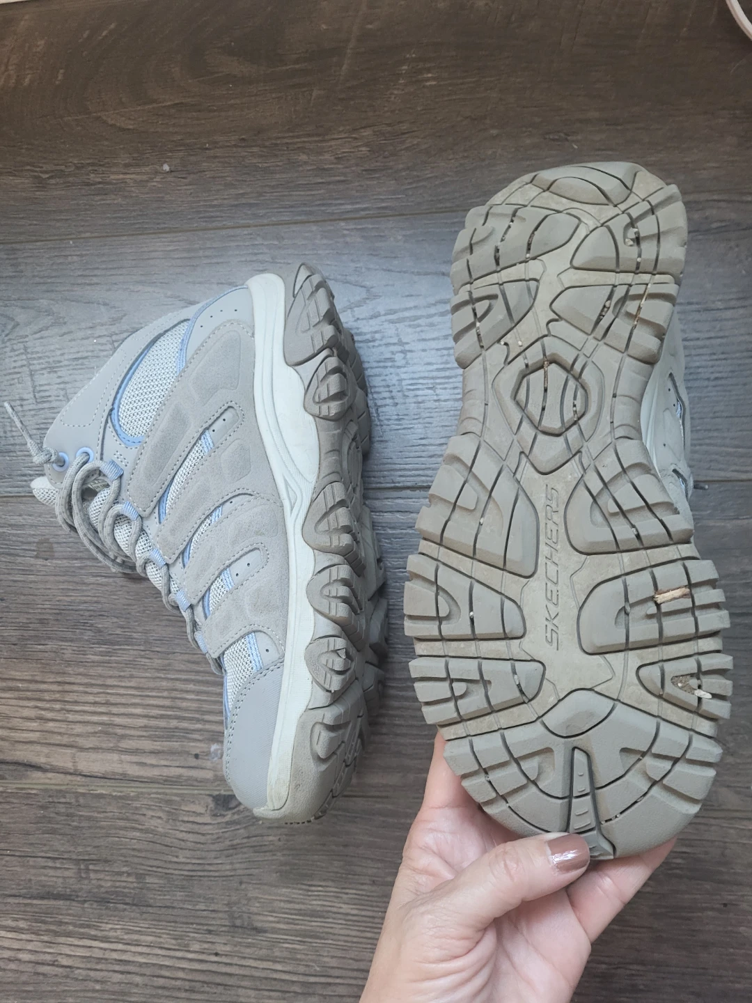 Skechers Women's Light Grey Hiking Boots Size 8 - photo 2