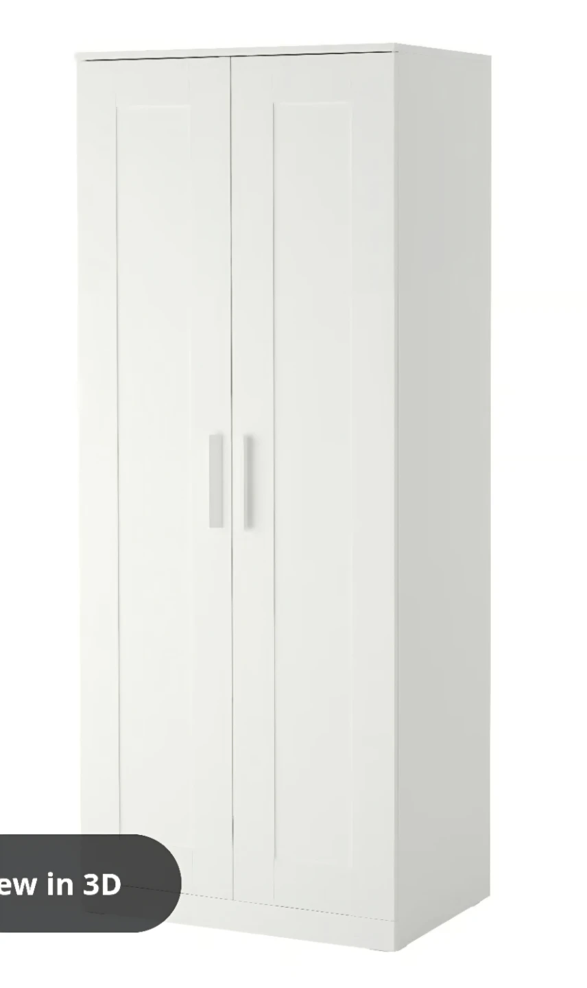 White Wardrobe with Doors