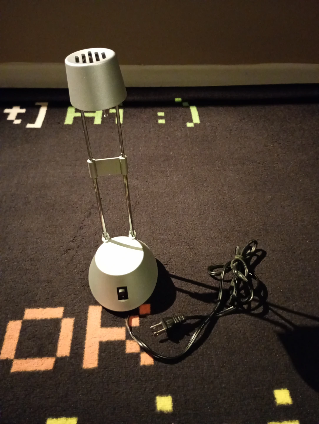 Silver Adjustable Desk Lamp with UV Filter