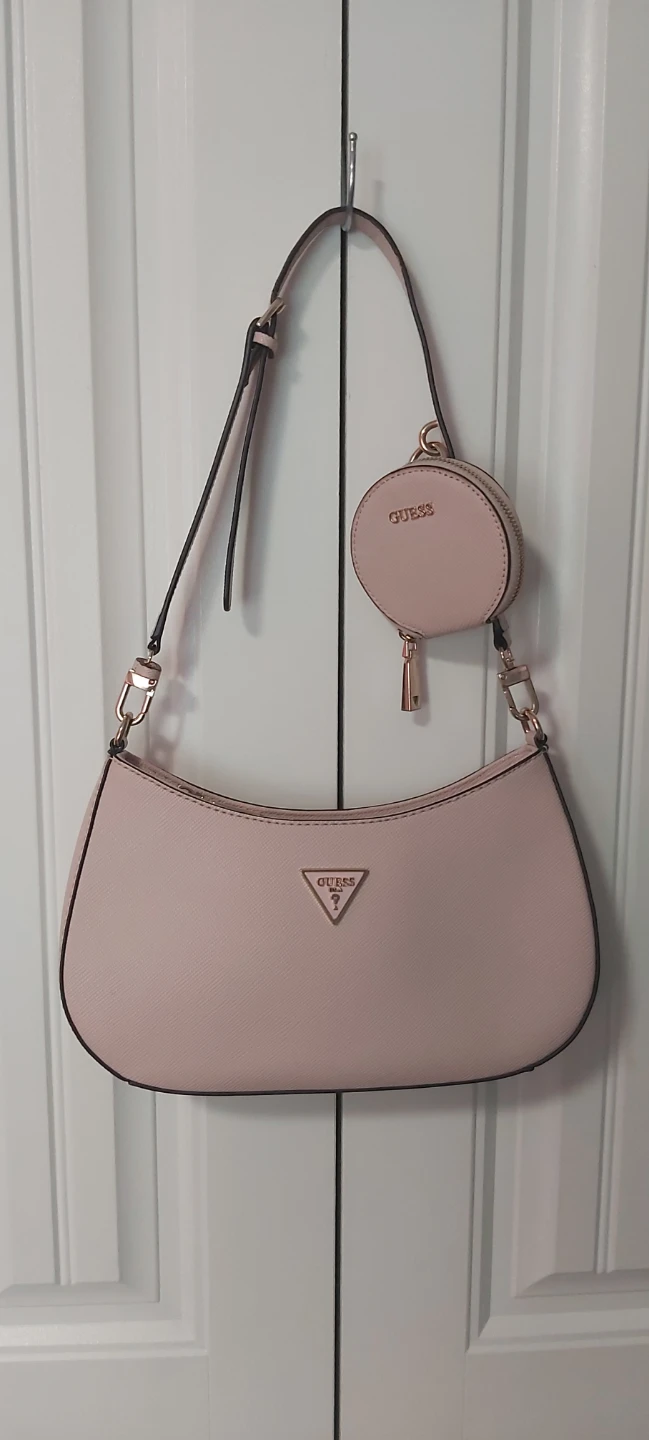 Guess Pink Shoulder Bag with Coin Pouch