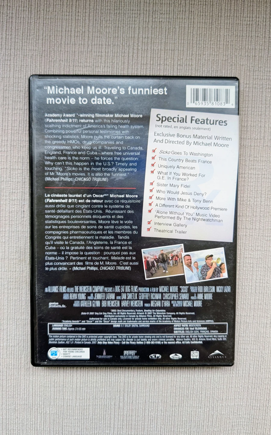 Michael Moore Sicko DVD Movie - photo 2