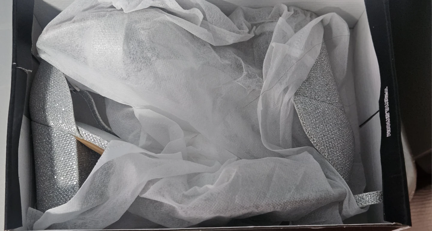 Women's Coasis Silver Glitter Block Heels Size 9 - photo 3