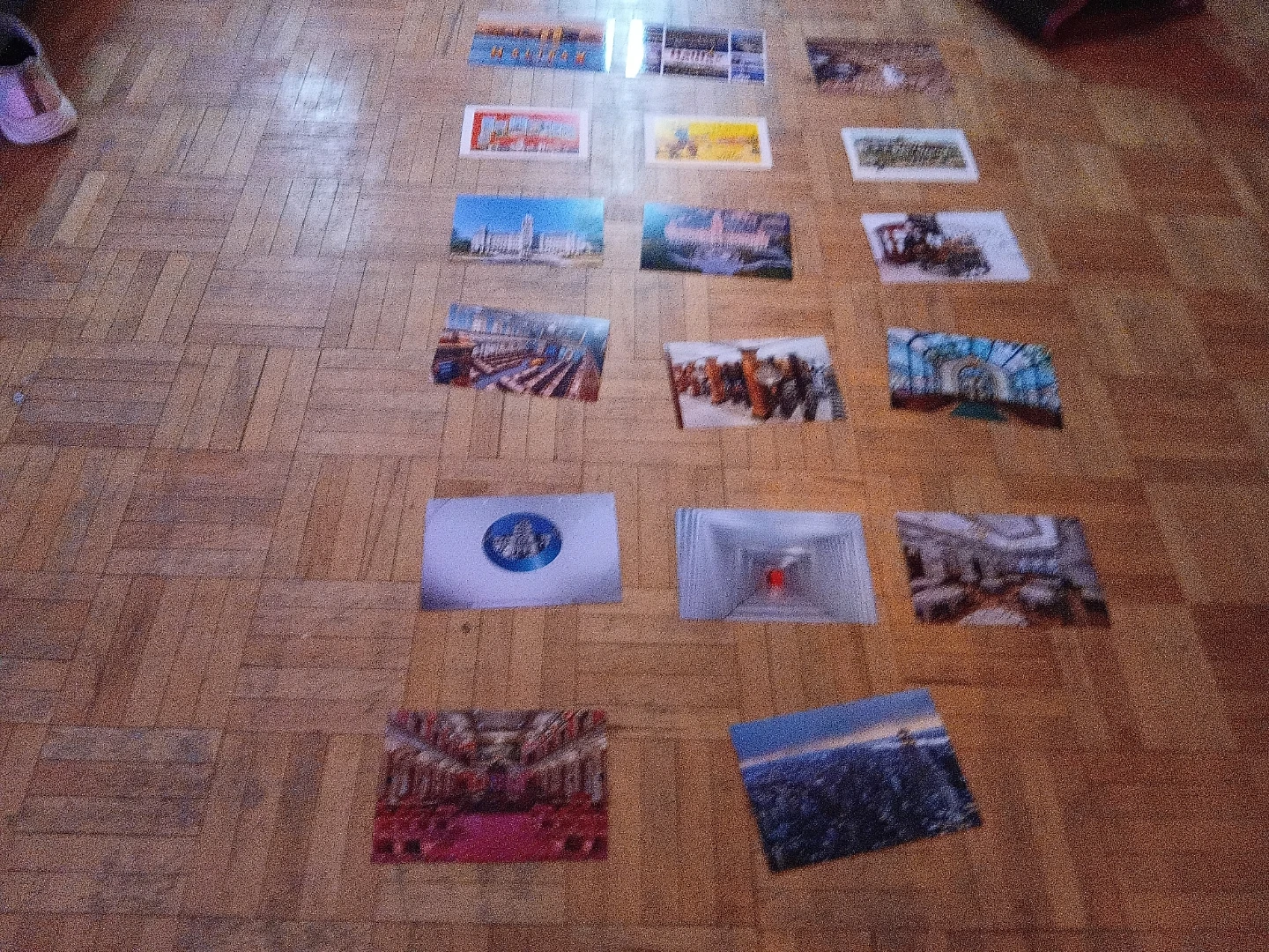 Set of 13 assorted postcards