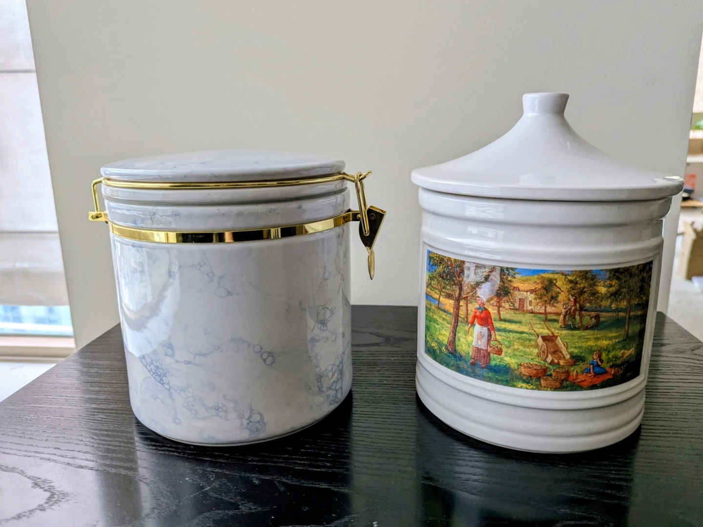 2 Ceramic Canisters ($10 each)