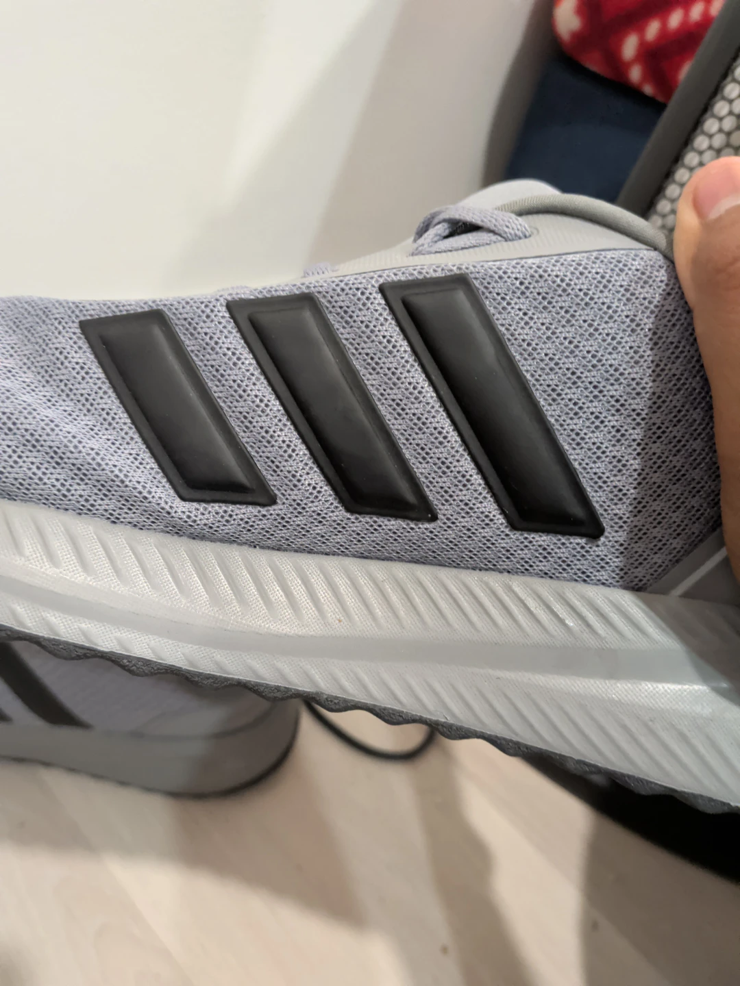 Adidas Running Shoes Grey Black - photo 2