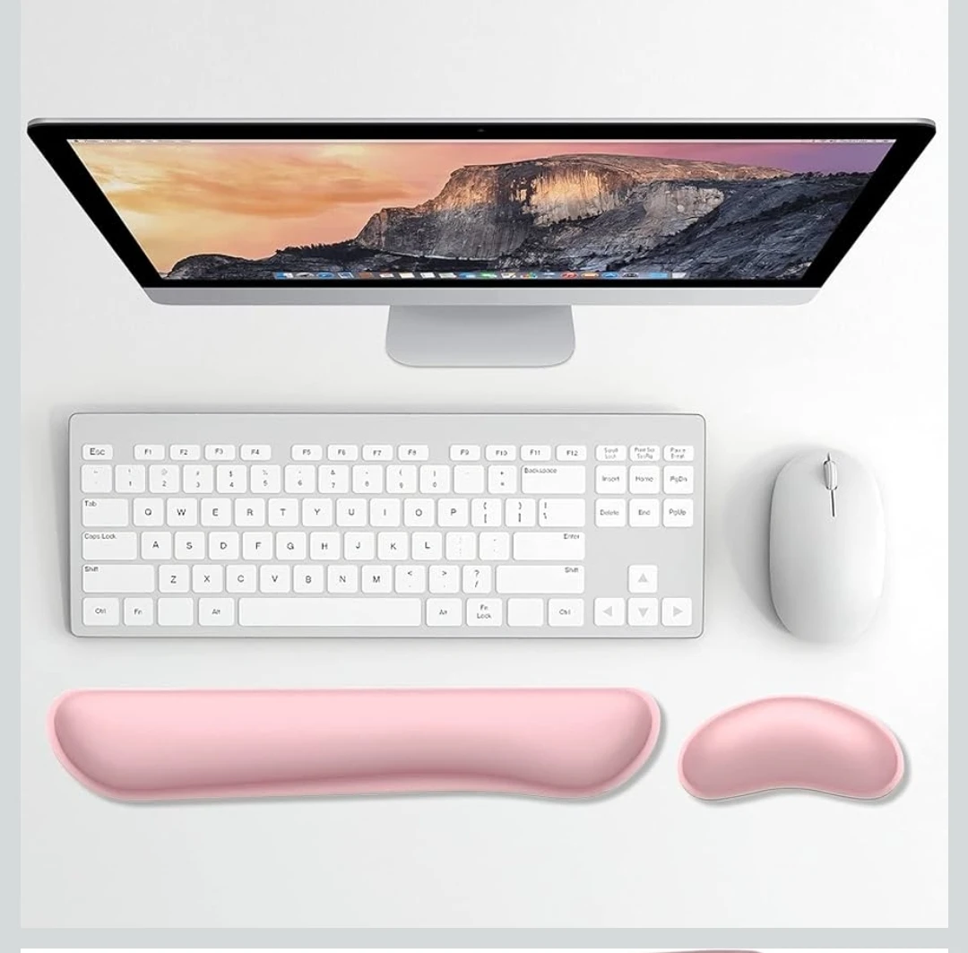 NEW Keyboard Wrist Rest and Mouse Pad Set