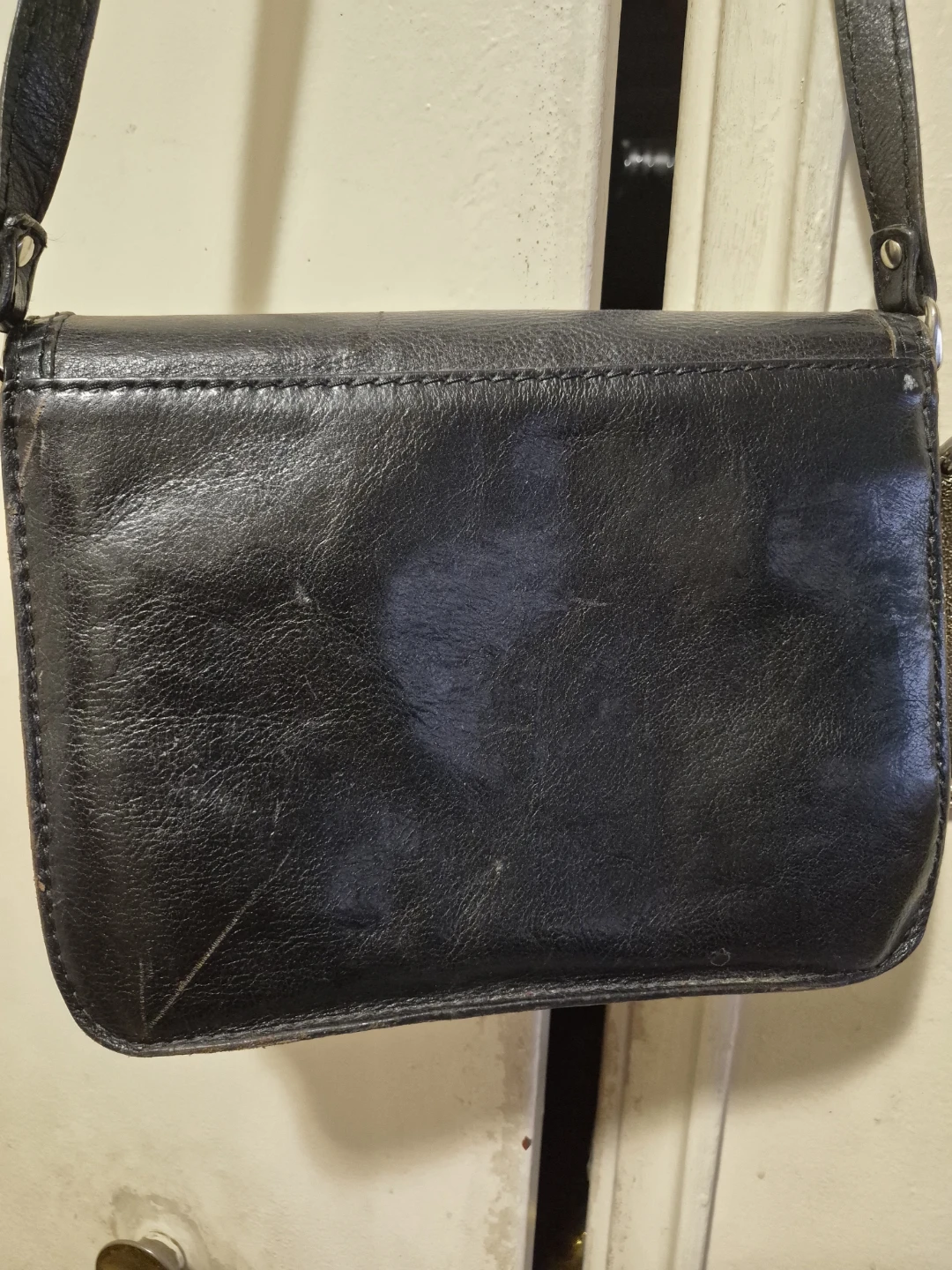 Black Leather Crossbody Bag - photo 2