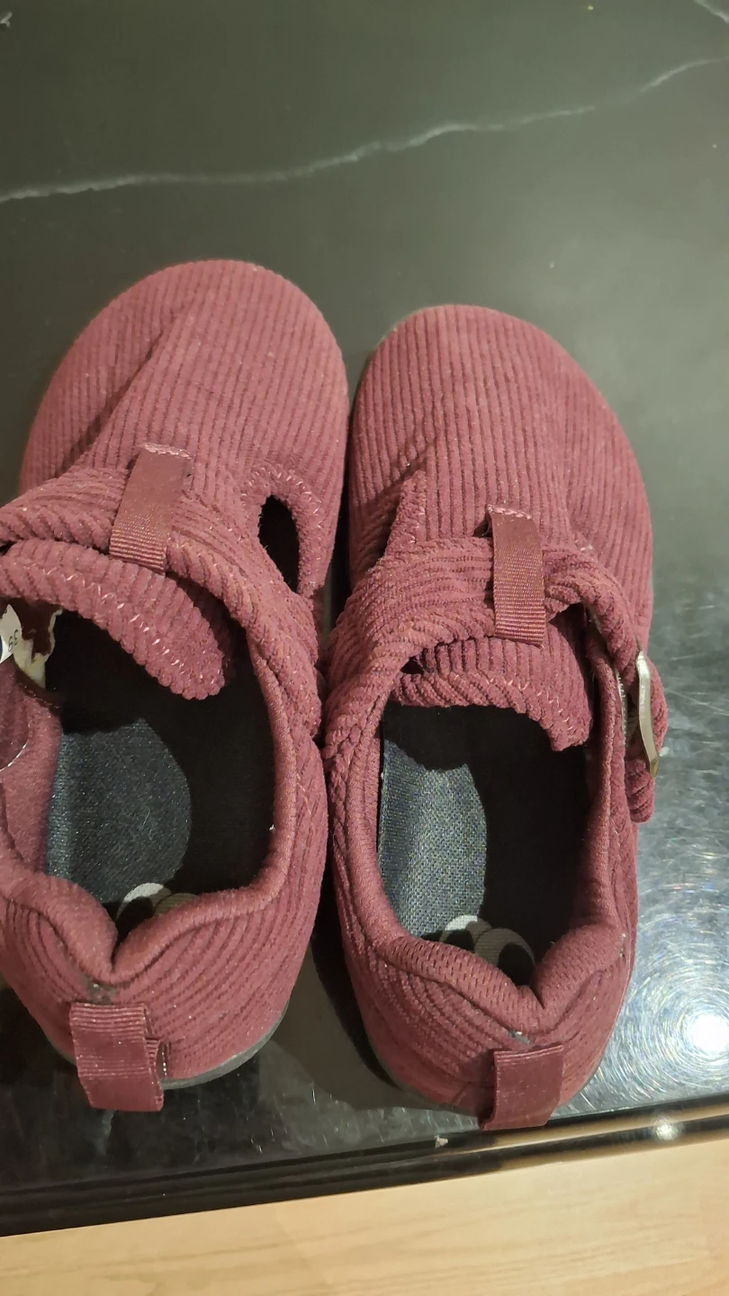 Maroon Corduroy Shoes - Size 6
