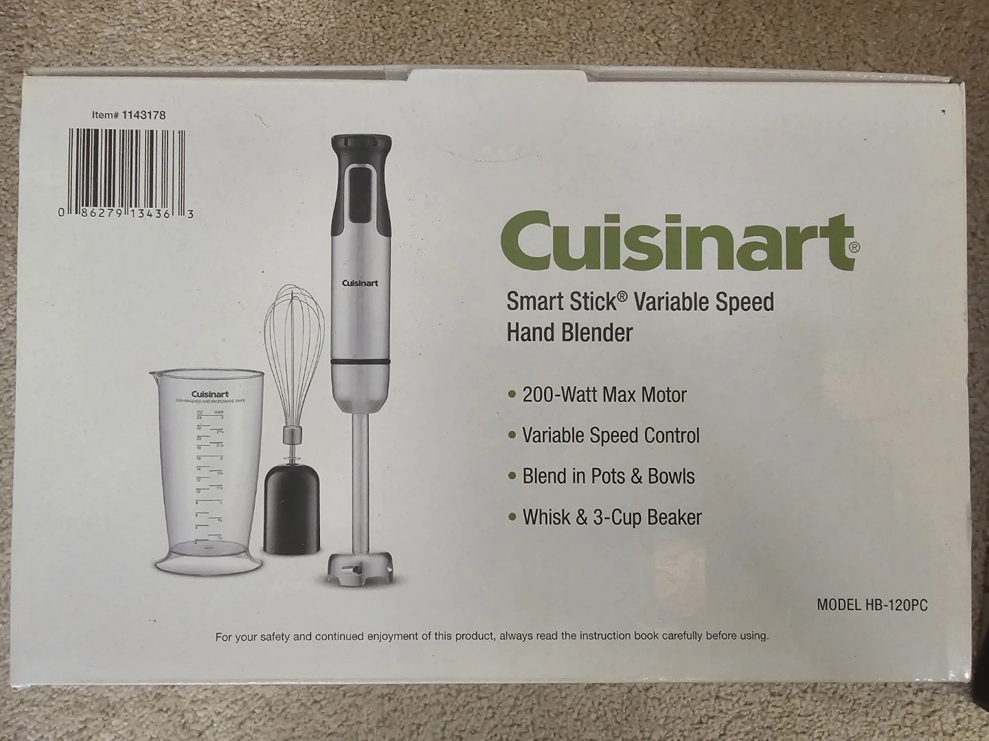 Cuisinart Smart Stick Variable Speed Hand Blender - photo 2