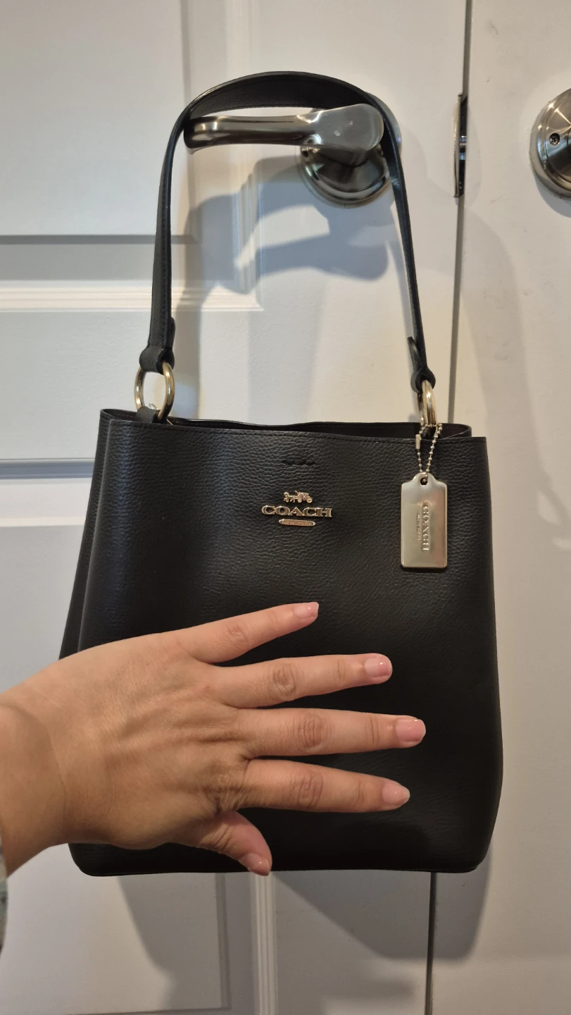 Coach Black Pebble Leather Shoulder Bag - photo 2