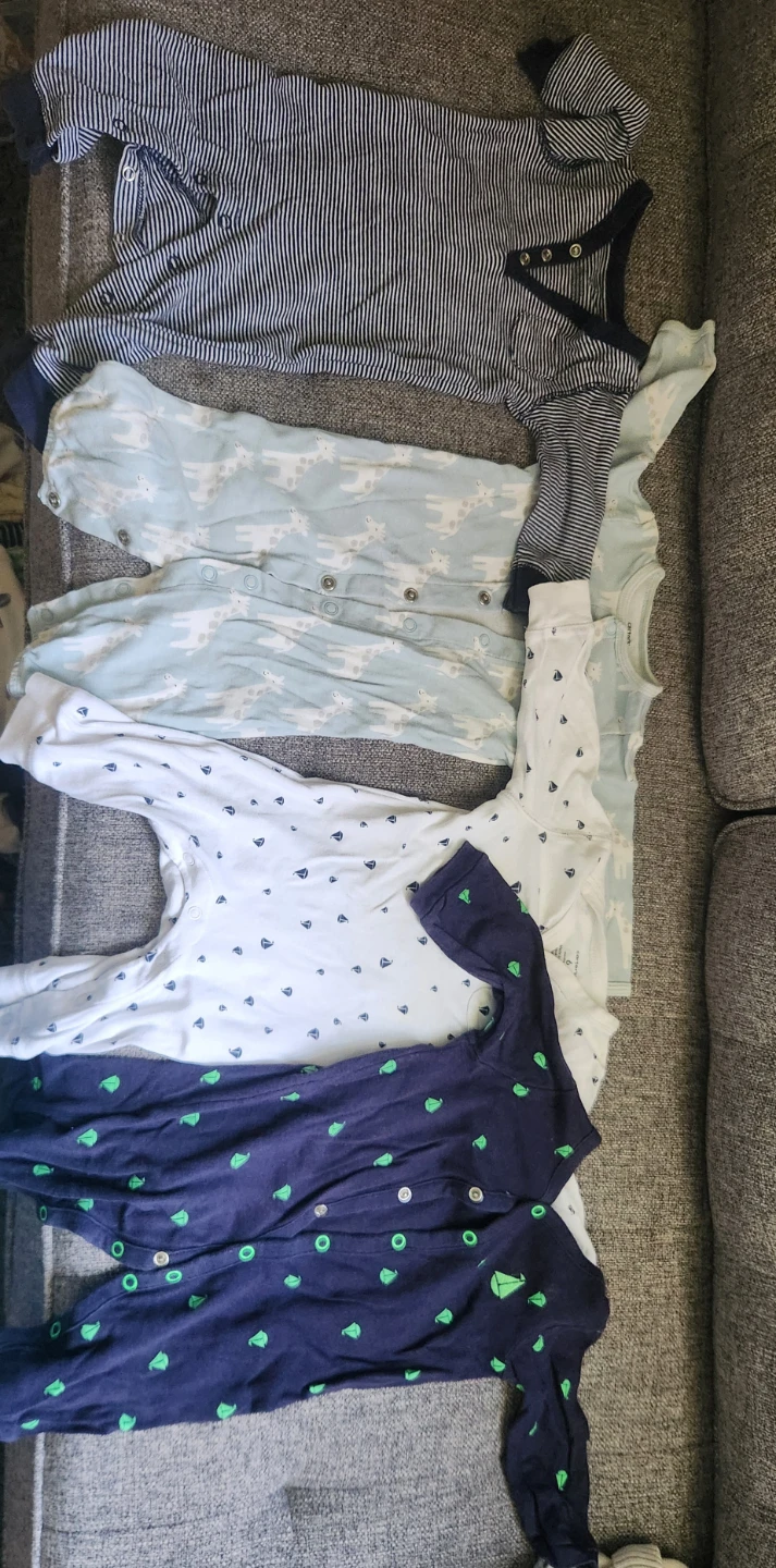 Baby Sleepers and Onesies Bundle 3-6 months - photo 5