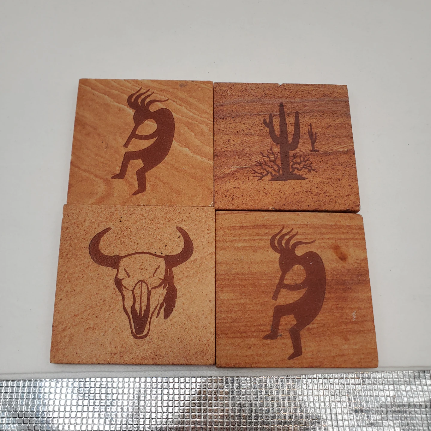 Set of 4 Southwestern Style Coasters