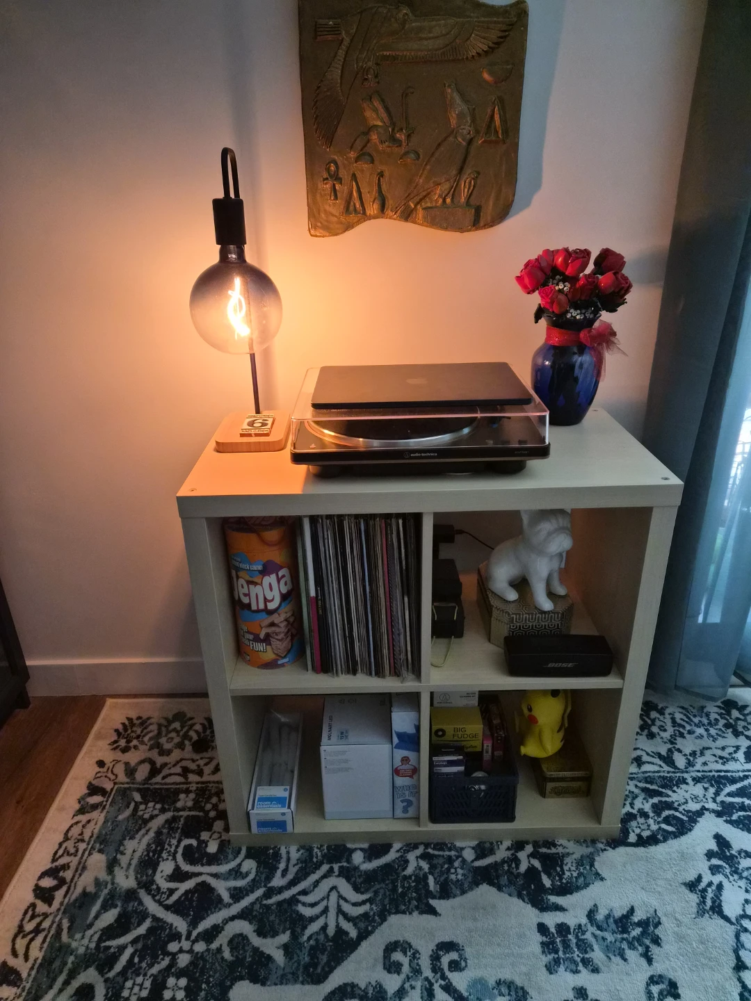 IKEA KALLAX Shelf Unit - White Stained Oak Effect - photo 5