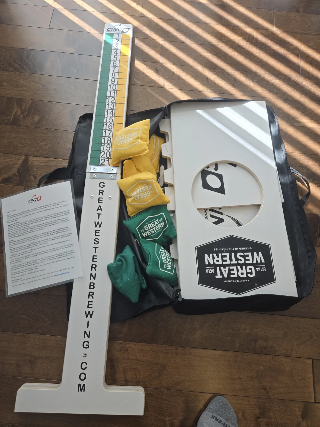 Great Western Brewing Cornhole Scoreboard