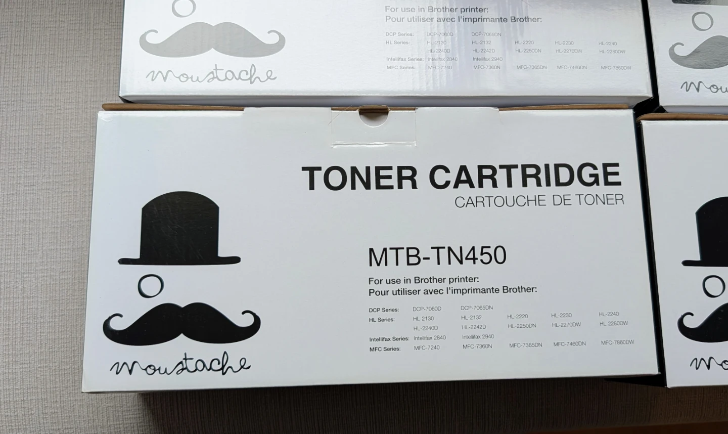 Brand New in Box Moustache MTB-TN450 Toner Cartridges - 7 Total - photo 2