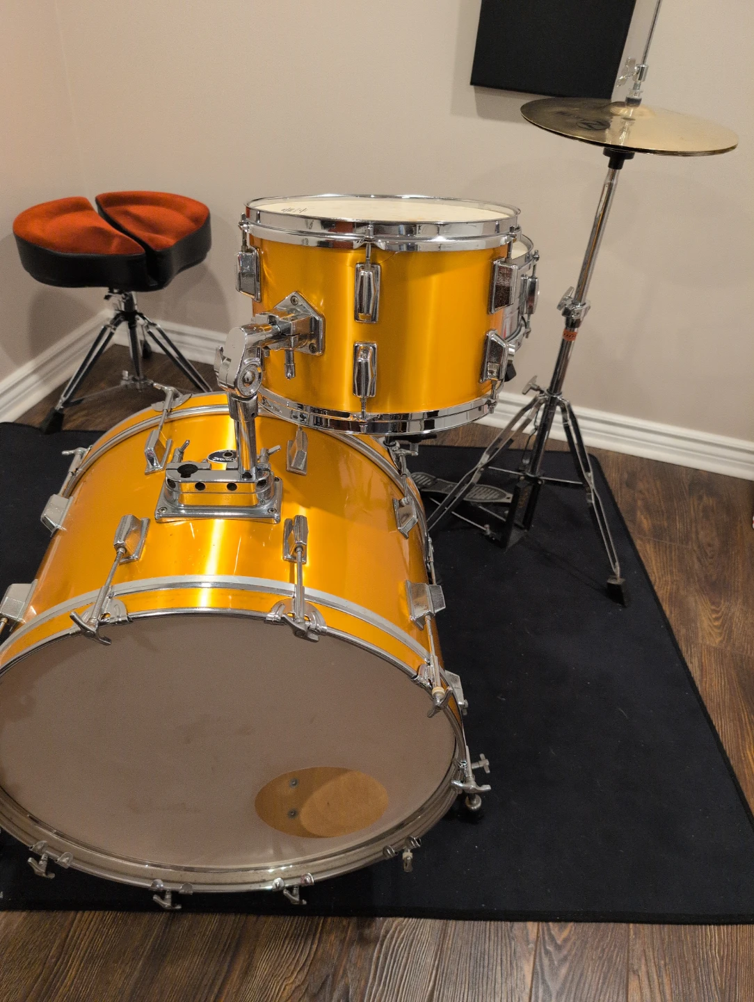 ORANGE STEWART DRUM KIT