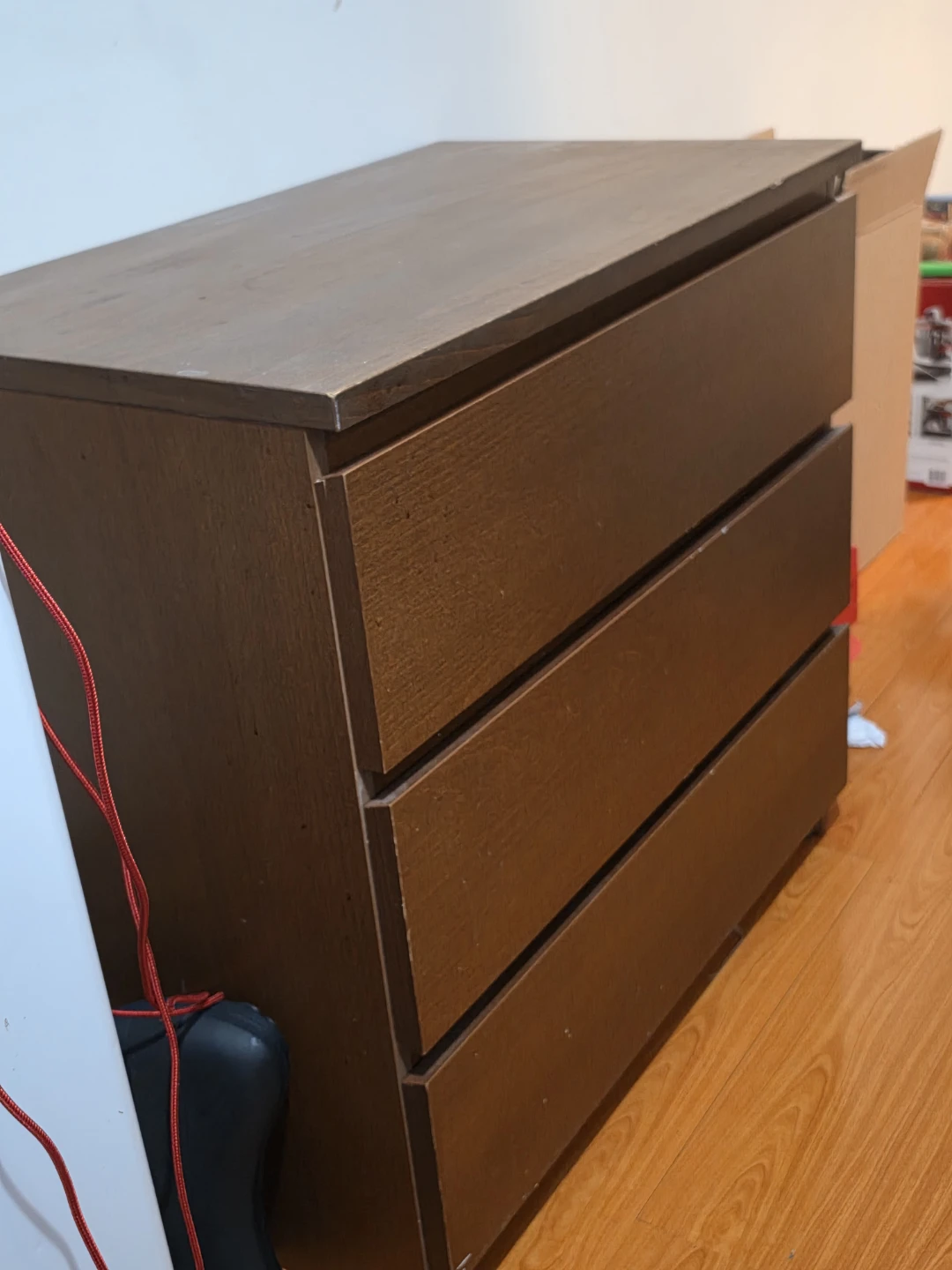 Brown 3-Drawer Dresser