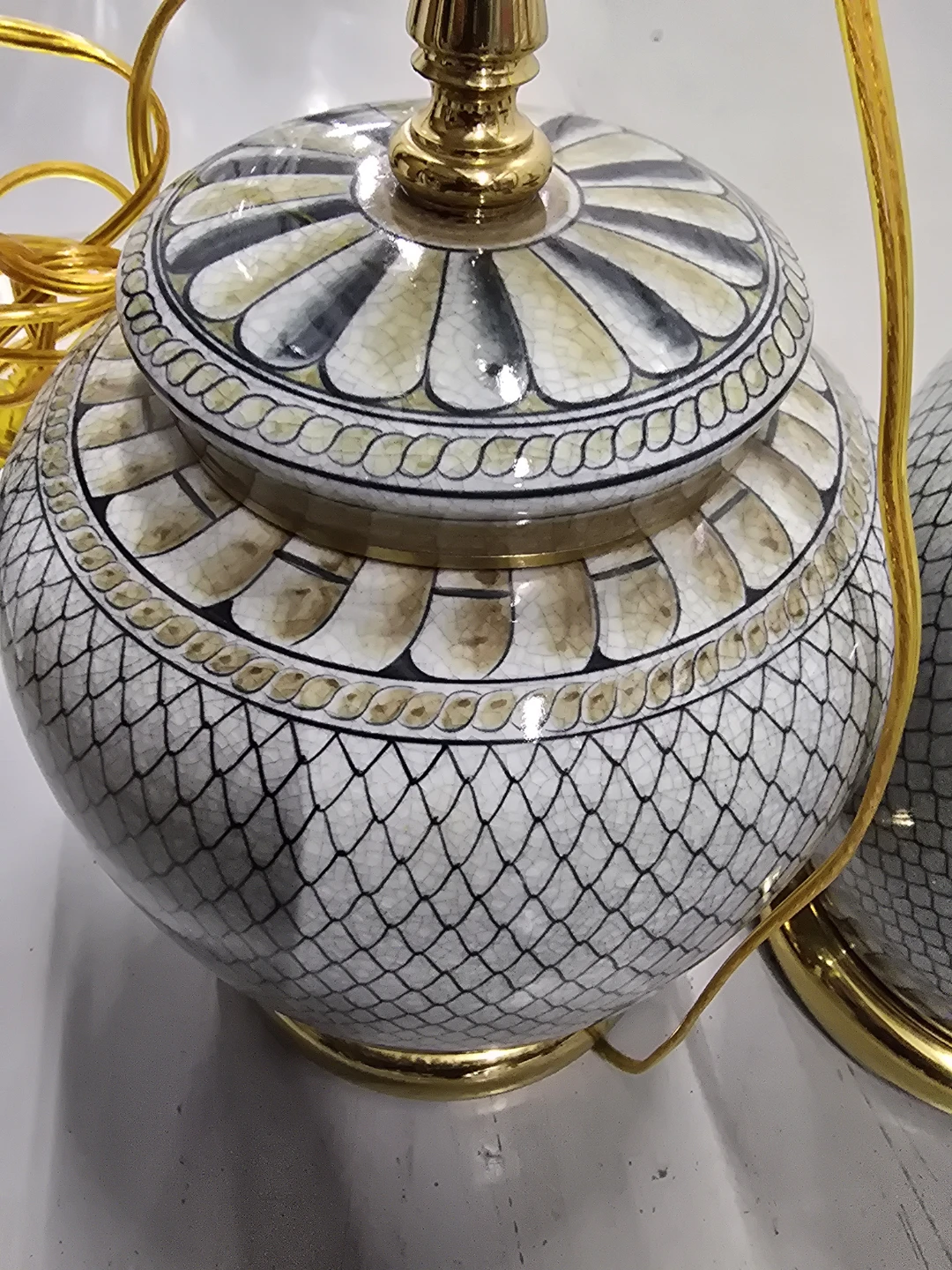 Wildwood Lamps Pair Ceramic Ginger Jar Table Lamps - photo 4