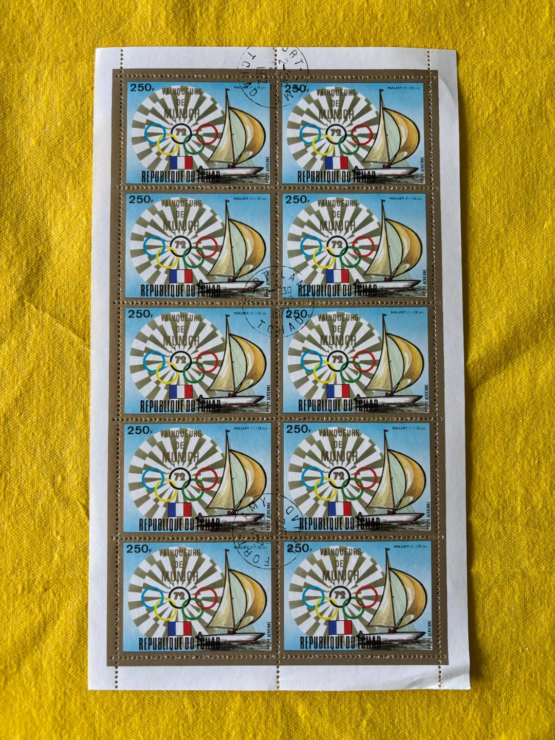 Stamp sheets set (4x) Munich Olympics 1972 - photo 4