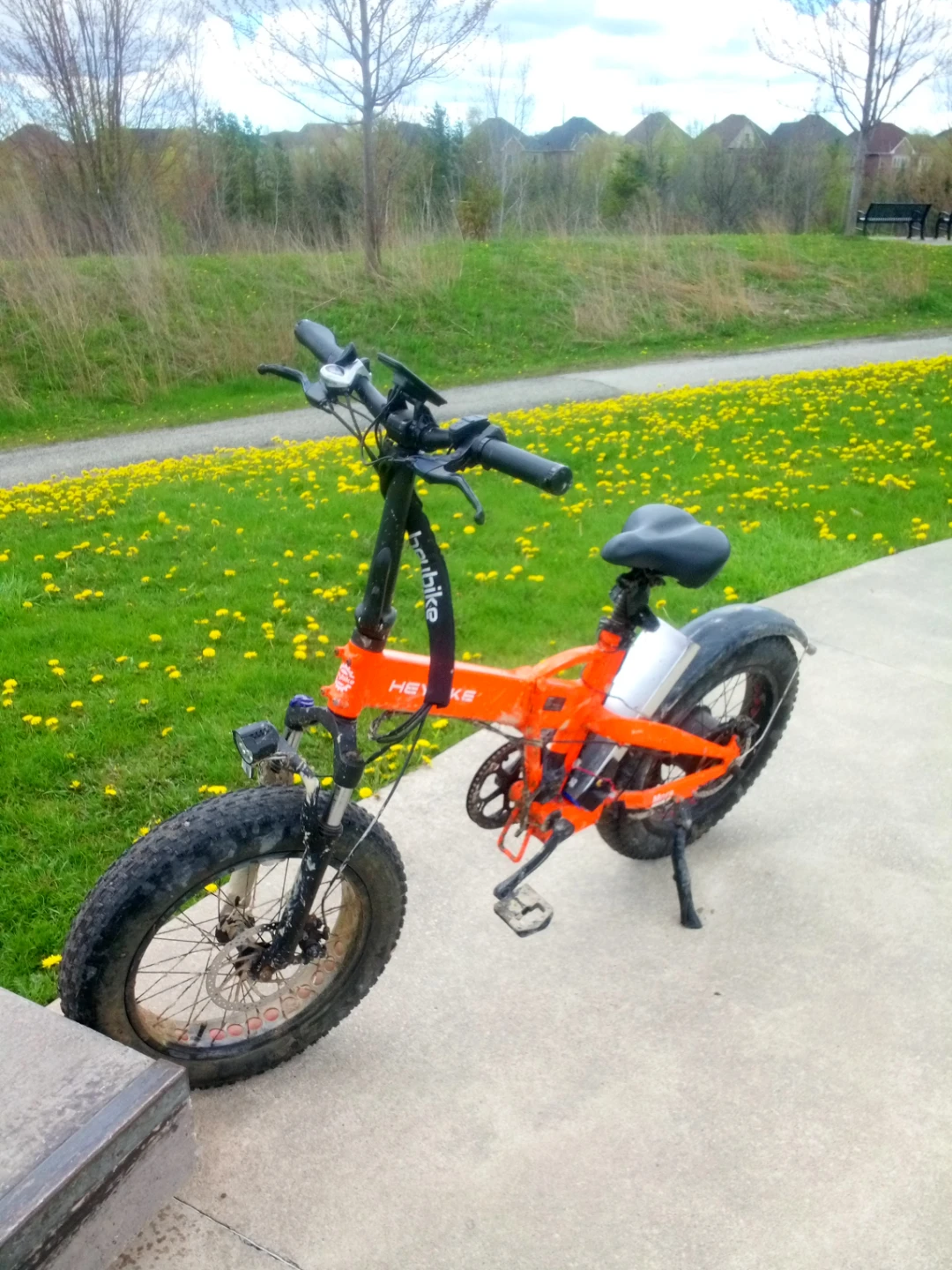 Orange HEYBIKE mars 2.0 Electric Fat Tire Bike