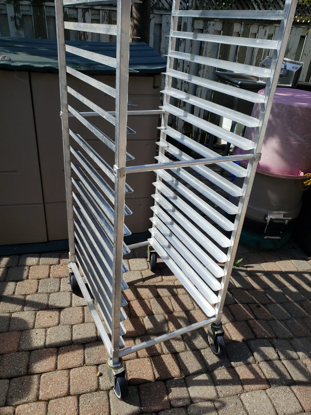Aluminum Baking Sheet Rack with Wheels