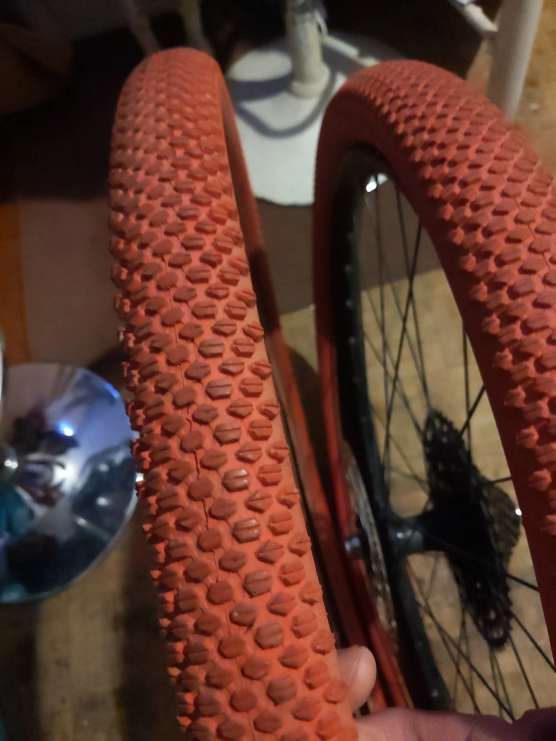 29-inch Orange Bicycle Tires