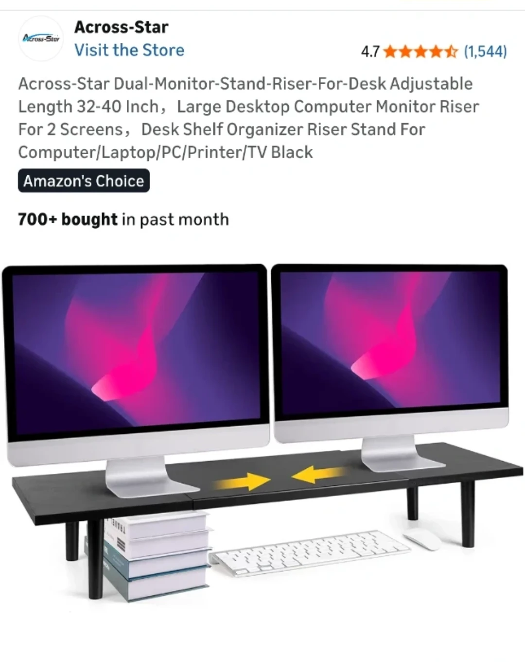 Adjustable Dual Monitor Stand - I have 2
