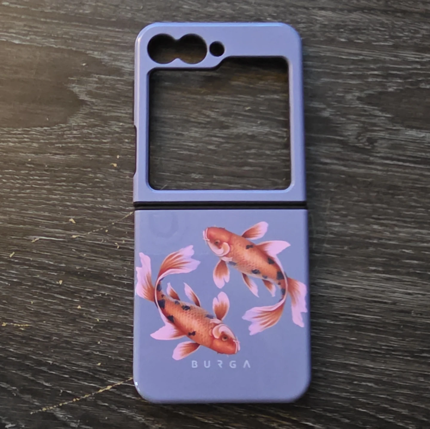 Burga Phone Case for Samsung Z Flip 5 - Purple Koi Design - photo 3