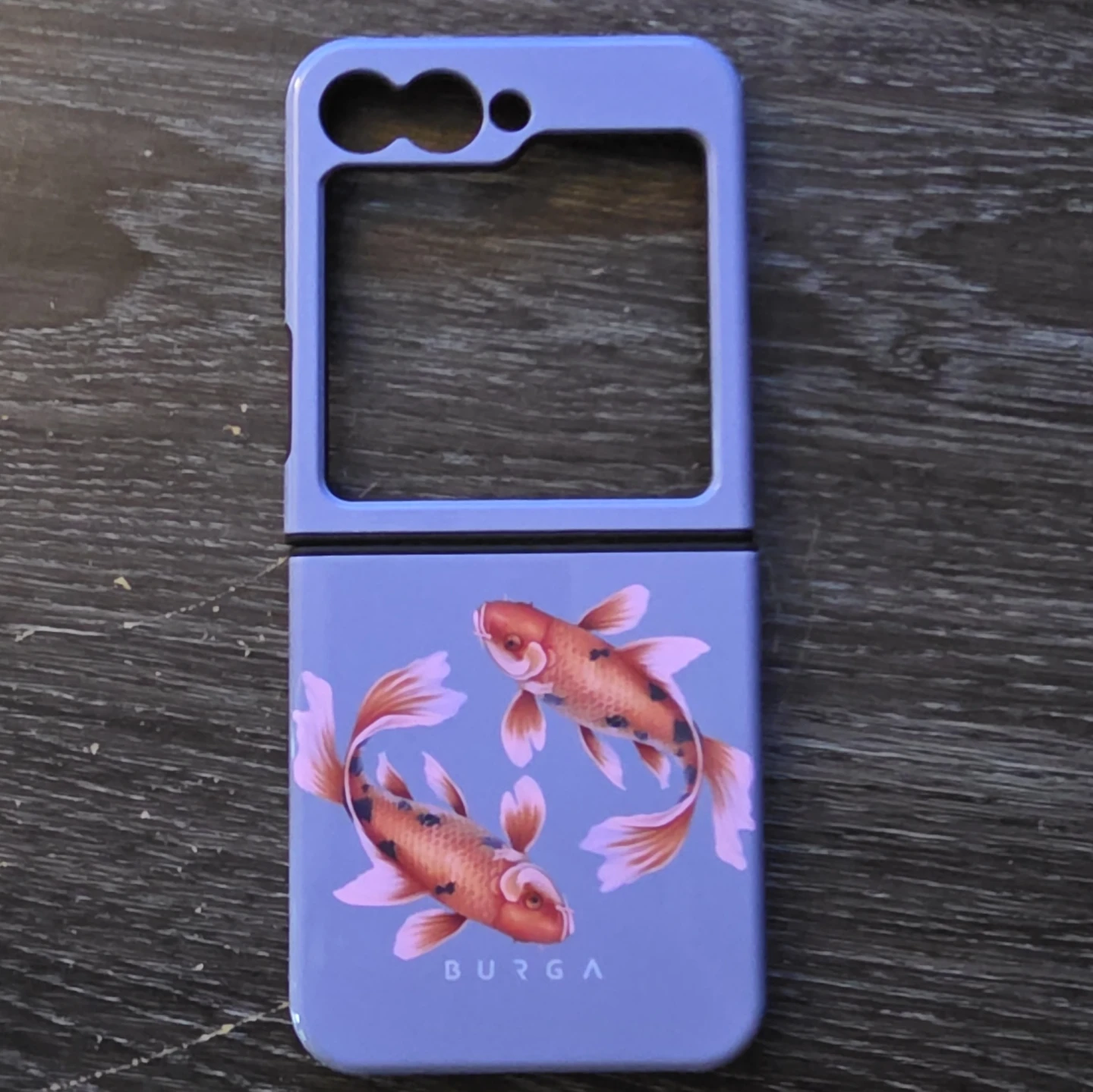 Burga Phone Case for Samsung Z Flip 5 - Purple Koi Design - photo 4