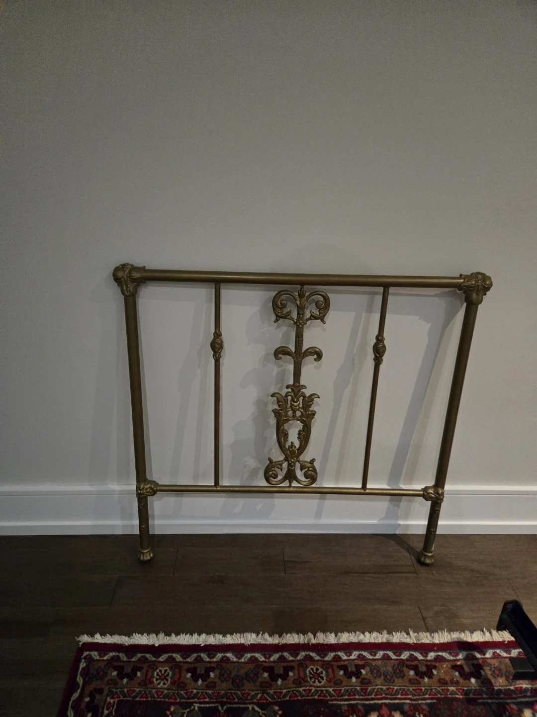 Ornate Brass Metal Headboard - photo 2
