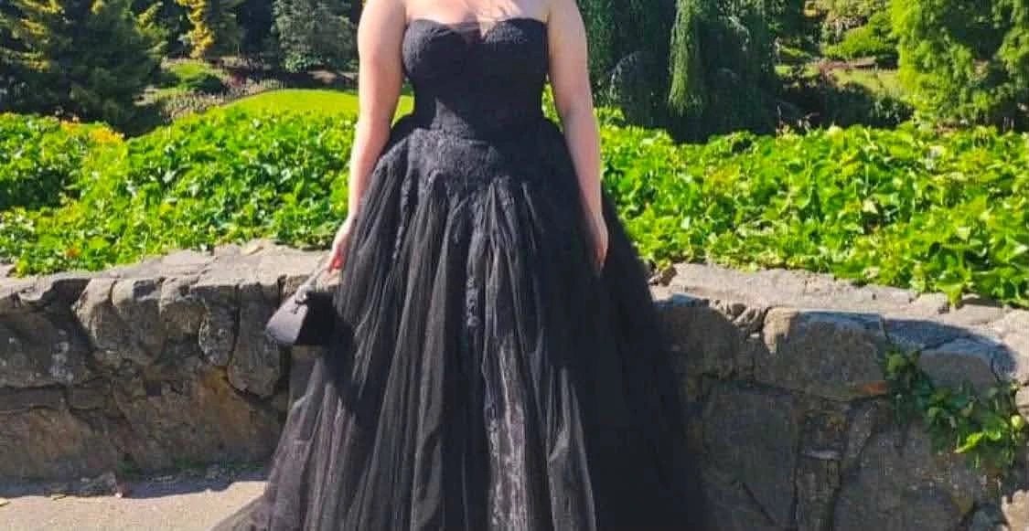 Black Strapless Ballgown for Prom!
