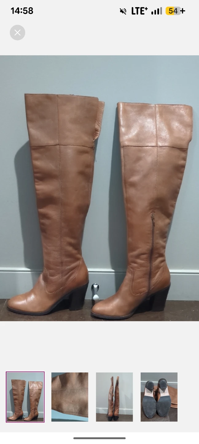 8.5 Corso Como Over-the-Knee Leather Boots