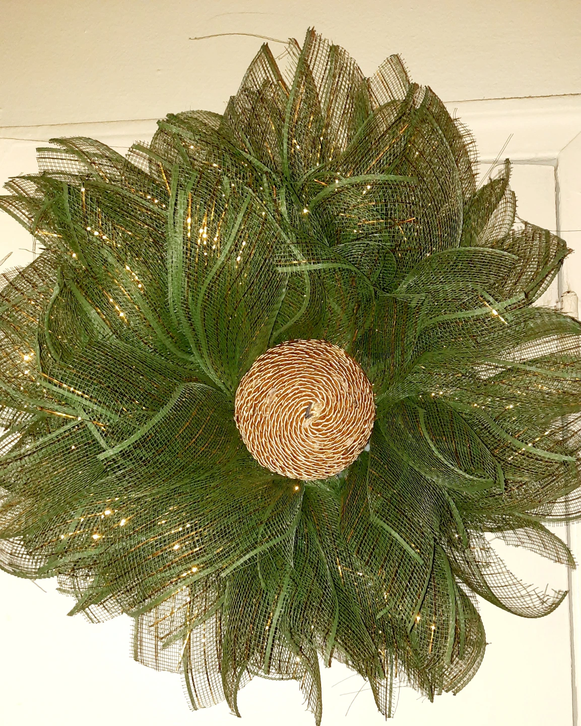 Hand made Decorative Wreath with Lights
