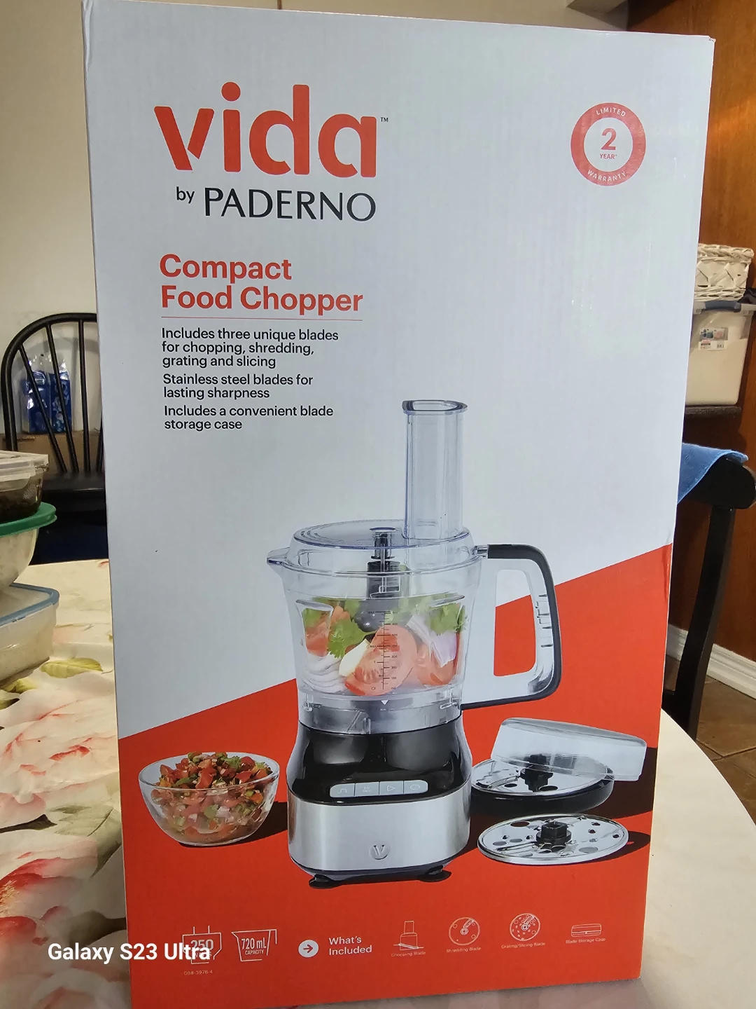 Vida by Paderno Compact Food Chopper