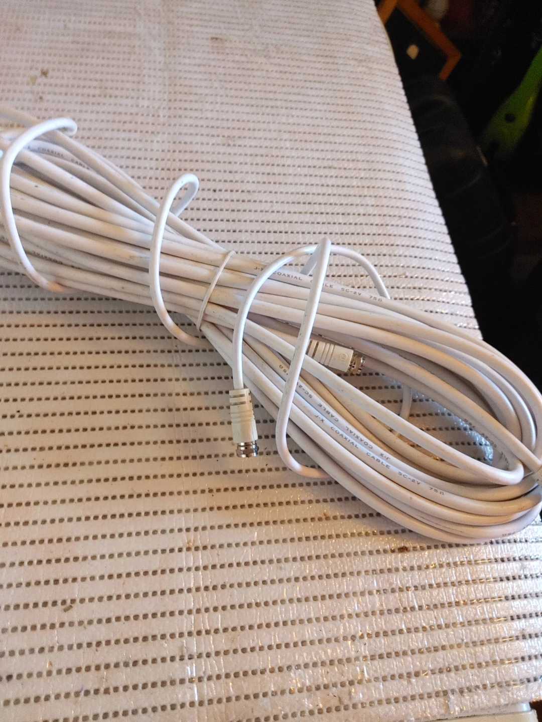 White Coaxial Cable - photo 2