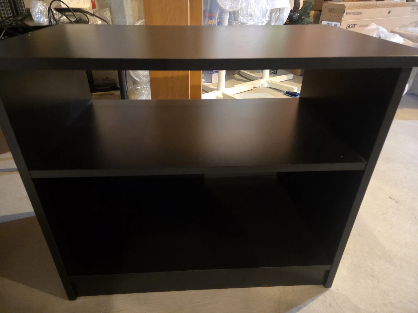 Black Two-Tier Shelf Unit. Set of 2. - photo 2