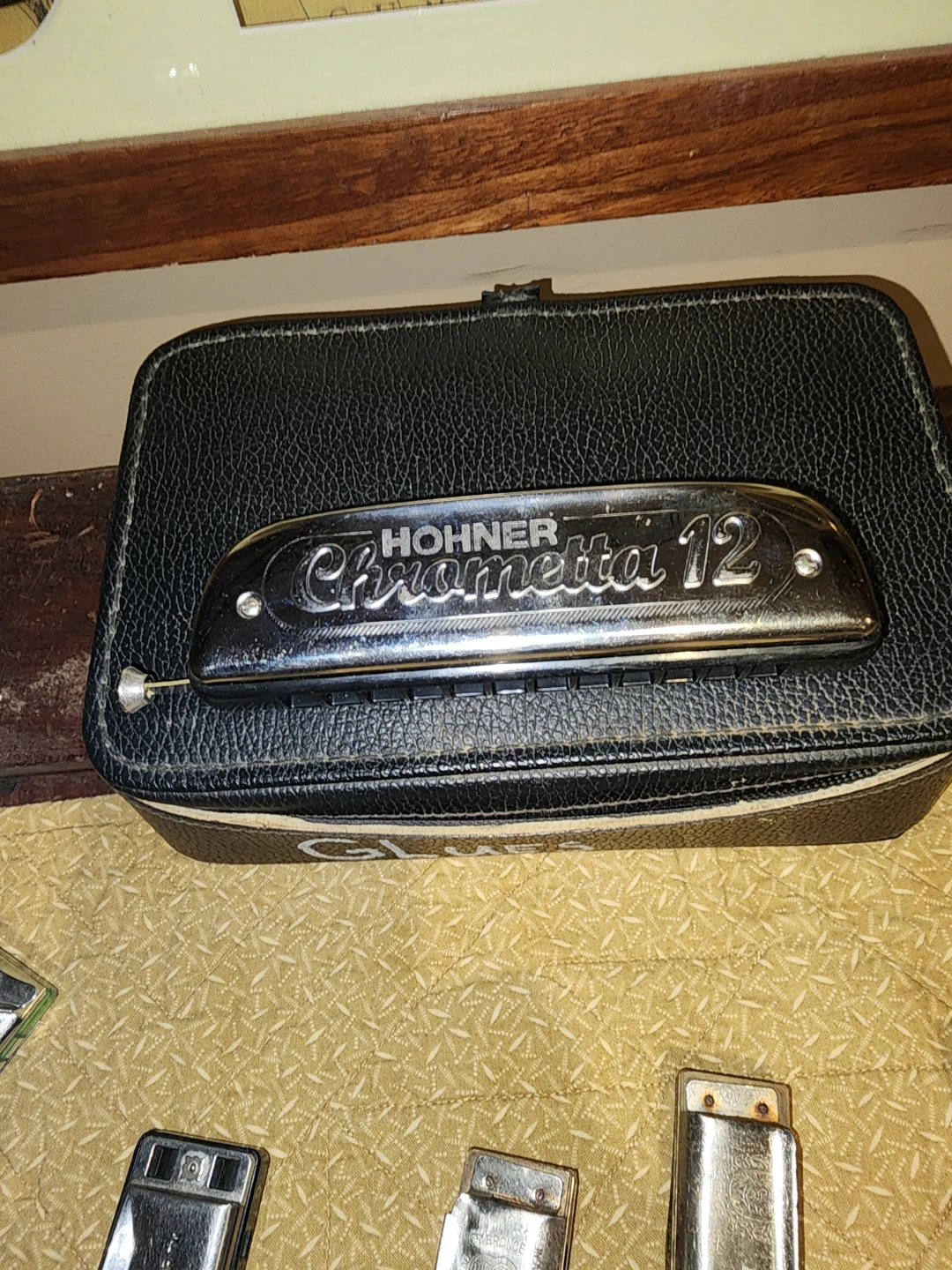 Assorted Harmonicas and Hohner Chrometta 12 Harmonica Case - photo 3