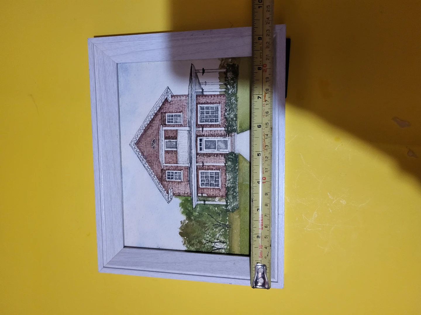 Framed Watercolour Painting of a House by Mary Ostazeski - photo 4