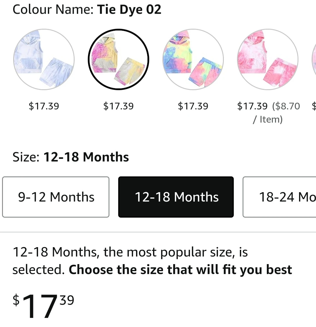 Toddler Tie Dye Sleeveless Hoodie and Shorts Set - photo 3