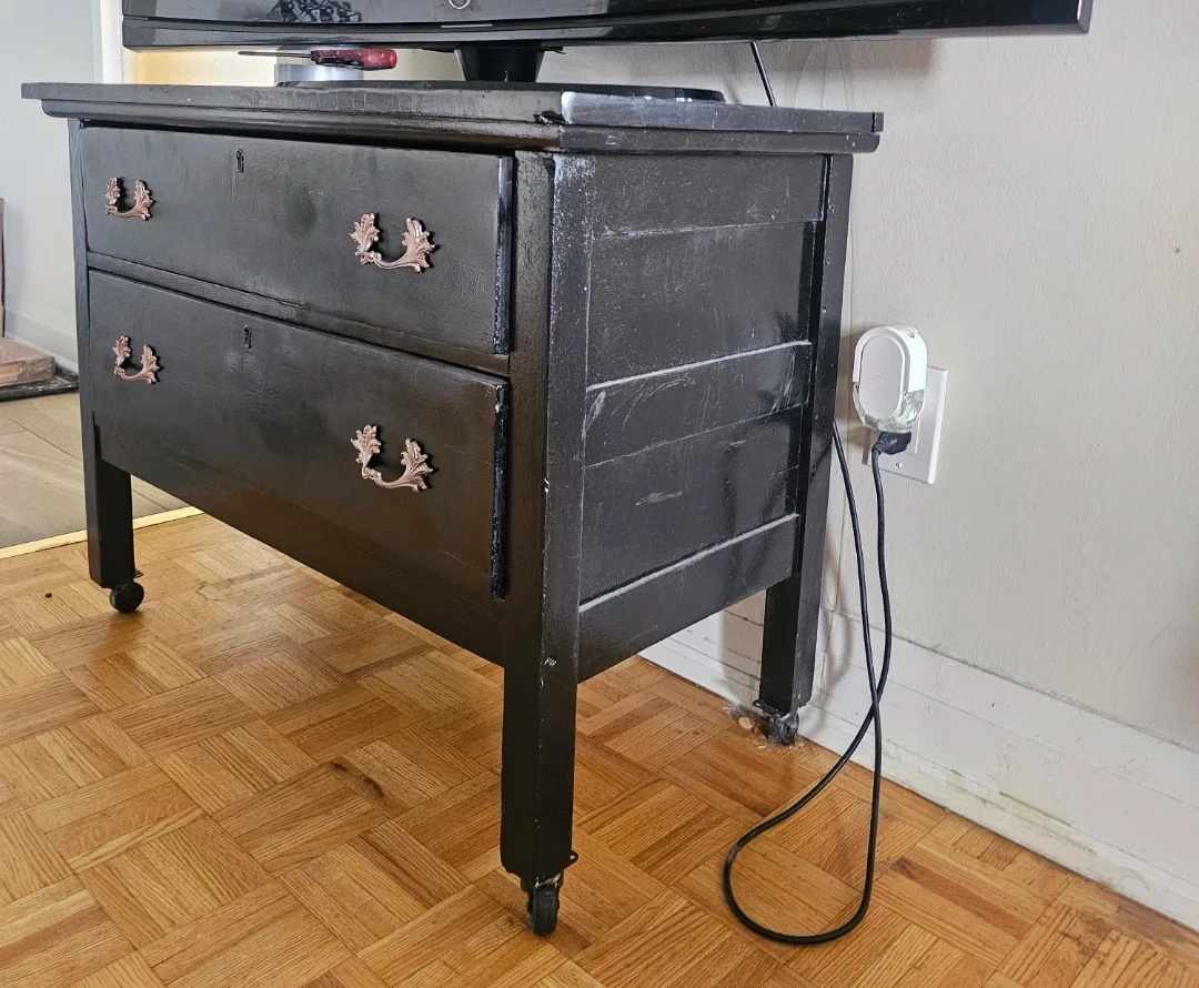 Black Two-Drawer Dresser