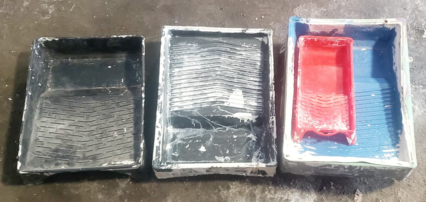 Lot of 3 Paint Roller Trays