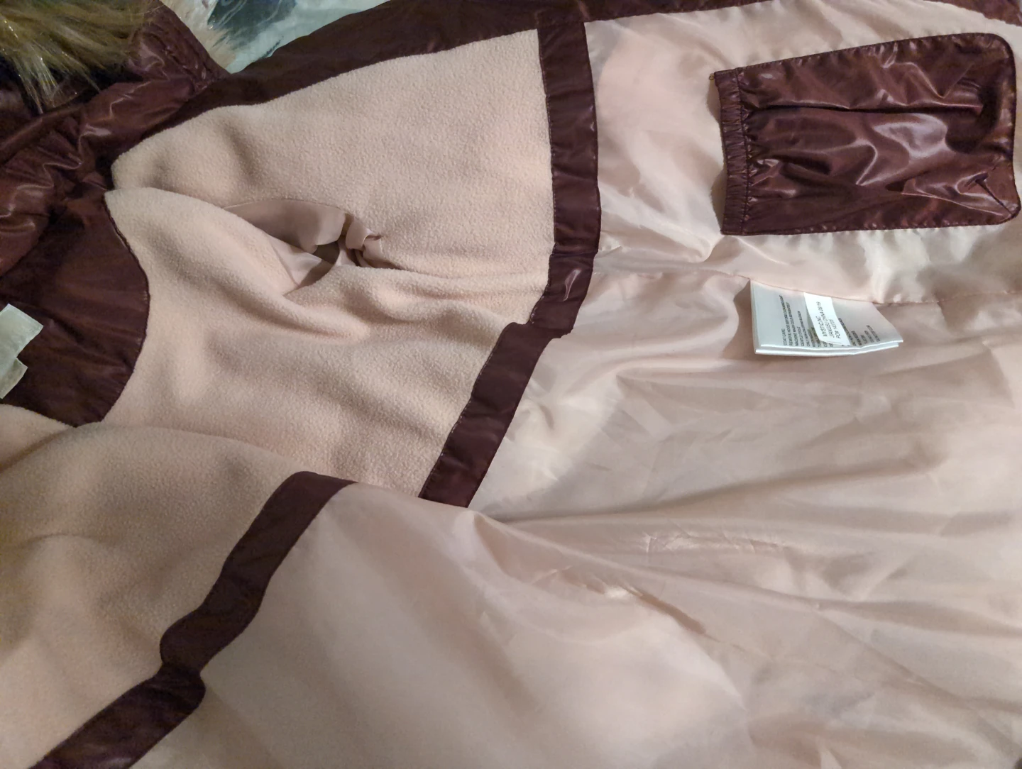 Michael Michael Kors Puffer Jacket with Fur Trim Hood Burgundy - photo 4