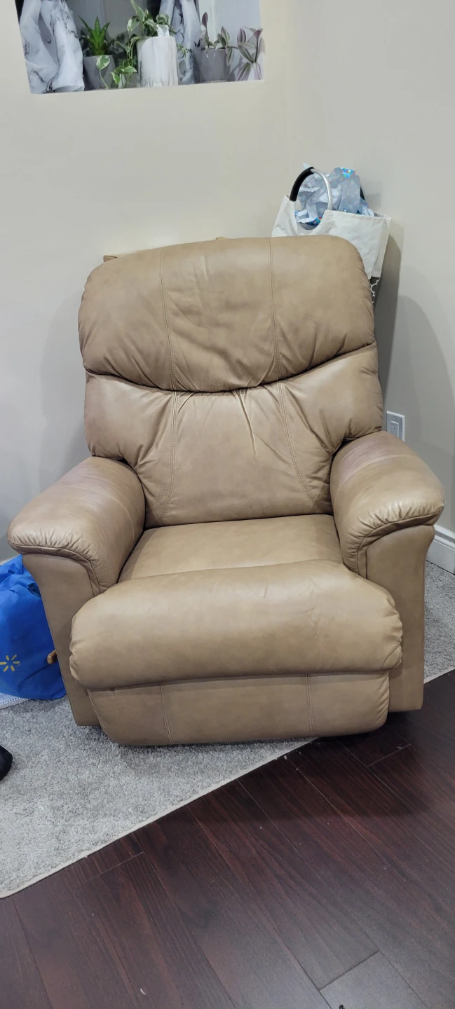 Laz-E-Boy Recliner - Tan Leather