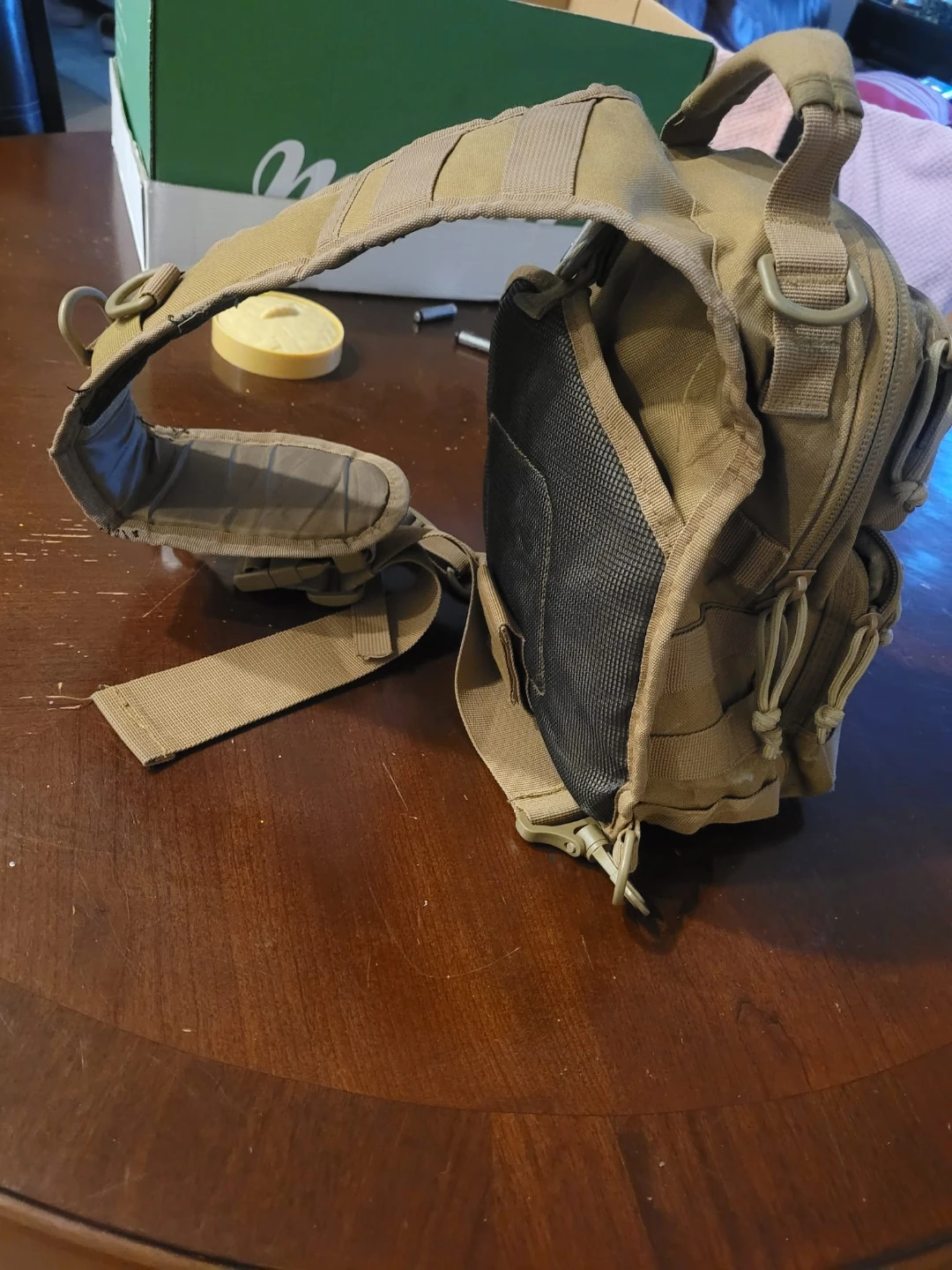 Tan Tactical Backpack with Canadian Flag Patch - photo 4