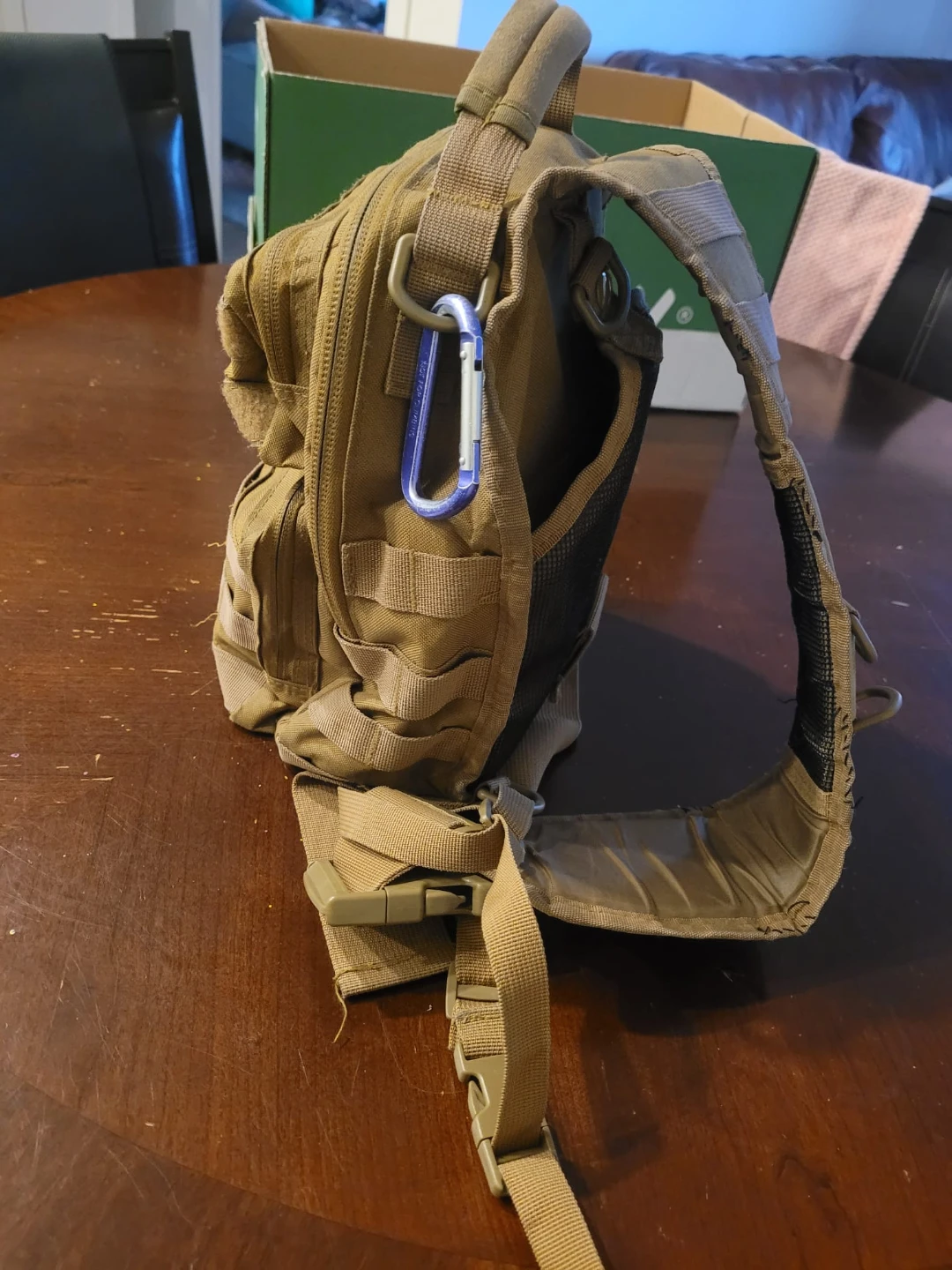 Tan Tactical Backpack with Canadian Flag Patch - photo 5
