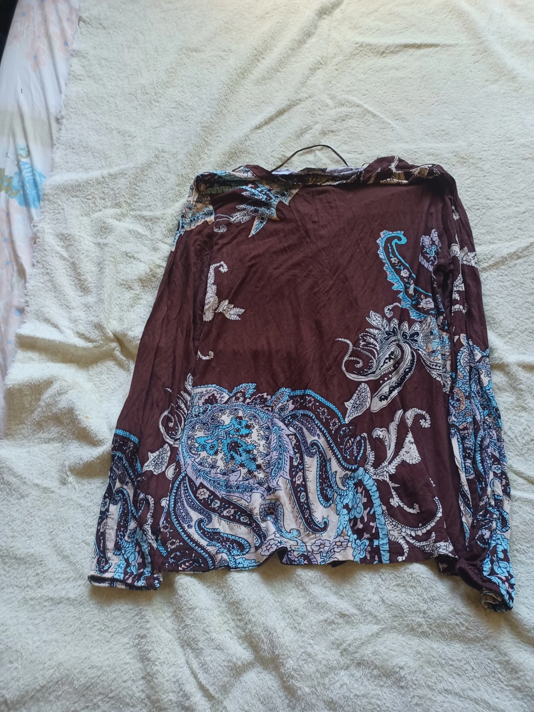 Venus Paisley Print Long Sleeve Top Size M - photo 2