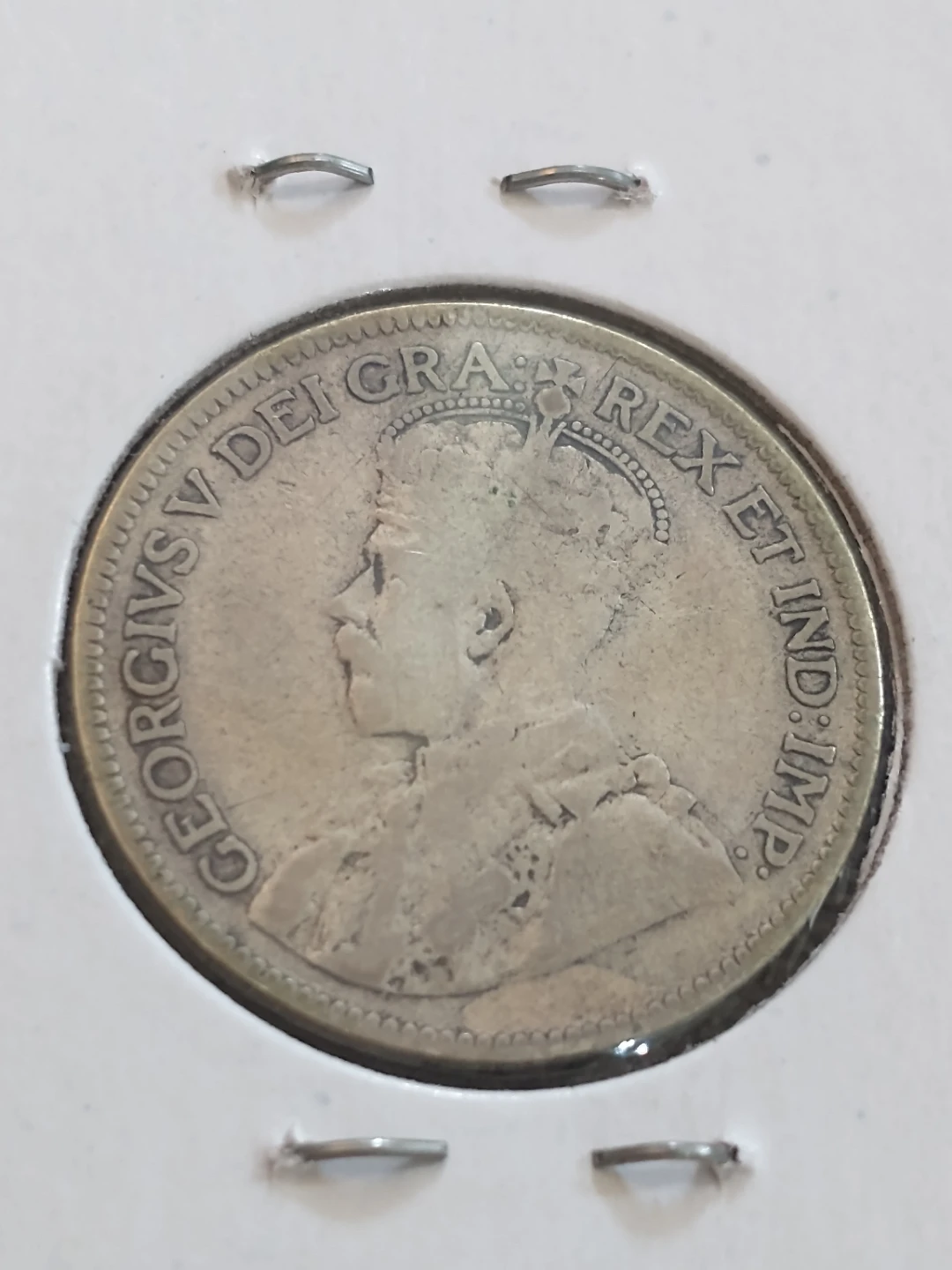 Lovely 1930 Canada George V silver quarter - photo 5