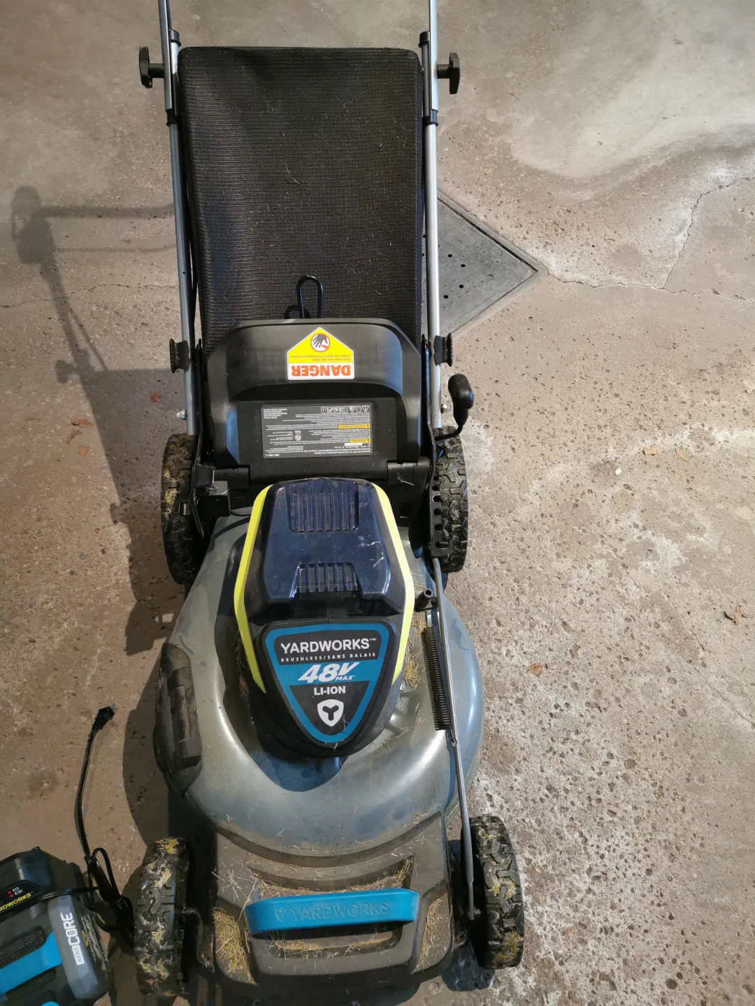 Yardworks 48V Max Brushless Lithium-Ion Mower with 5.0Ah Battery