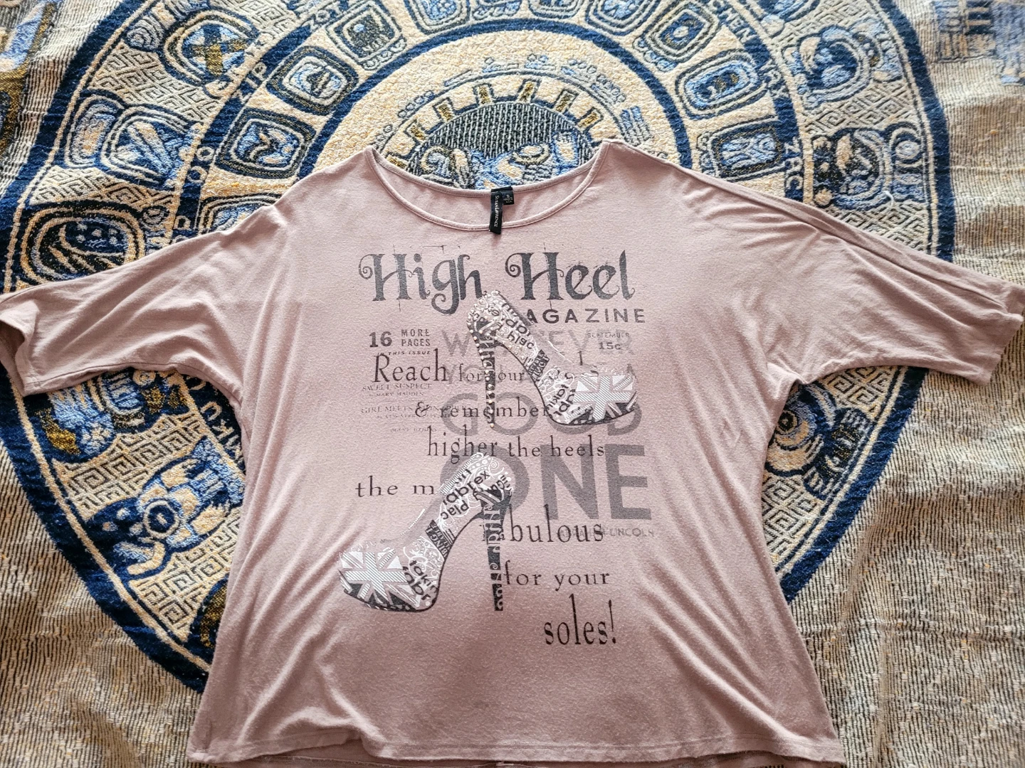 Susan Lawrence Women's "High Heel Magazine" Graphic T-Shirt