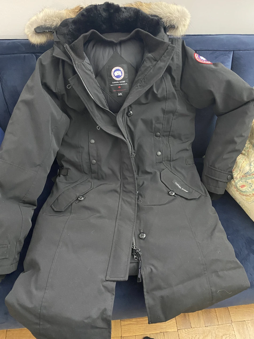 Canada Goose Black Down Parka Jacket